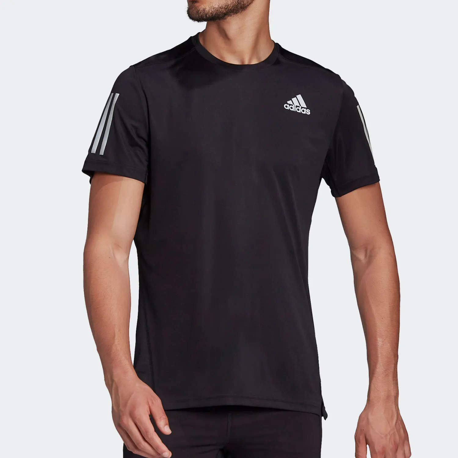 

Оригинальная мужская спортивная футболка Adidas Current Season New для бега с круглым вырезом и короткими рукавами H58591