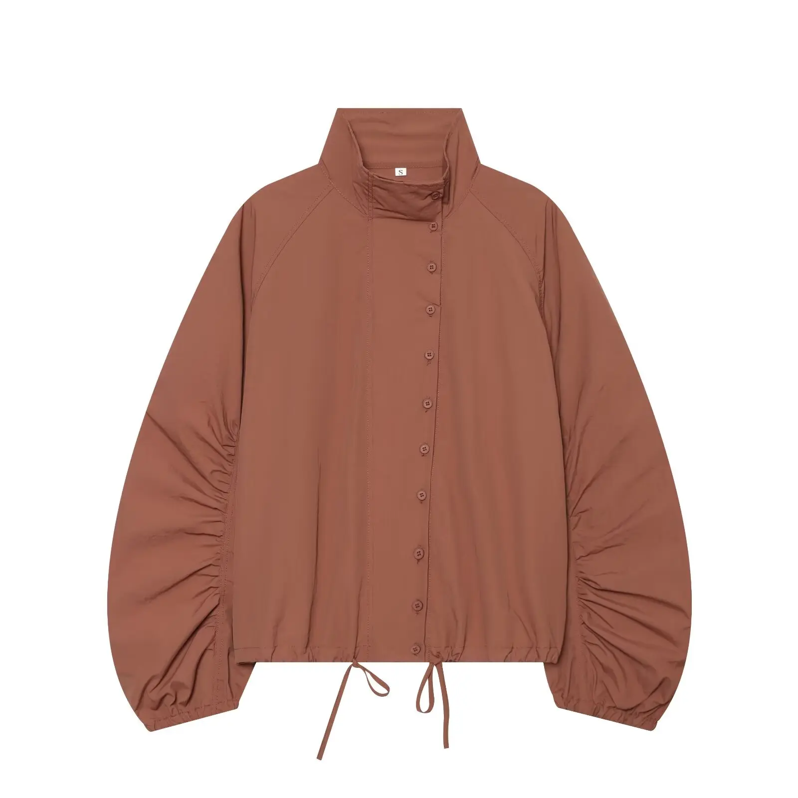 KONDALA Herbst Blau Mode 2026 Damenjacke Elegant Modern Schick Einreihig Langarm Streetwear Übergroße Coole Oberbekleidung – Detail 31