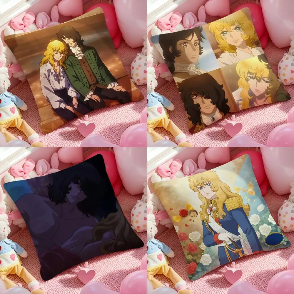 The Rose Of V-Versailles Pillow Case Pillow Case Plush Fabric Soft Double Sided Print Home Sofa High Quality Cushion