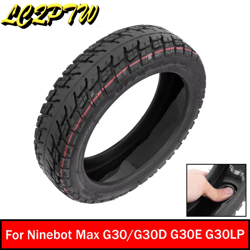 10INCH Self-Healing Jelly Vacuum Tyre For Ninebot Max G30/G30D G30E G30LP Electric Scooter 60/70-6.5 Durable Tire Tubeless Tires