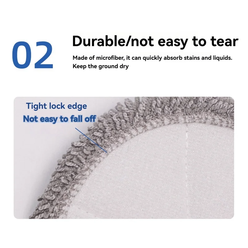 A24P 20 Pcs Cleaning Cloth For Ecovacs X1 T10 T20 For Dreame S10 S20 X10 X20 X30 Sweepers  Accessories