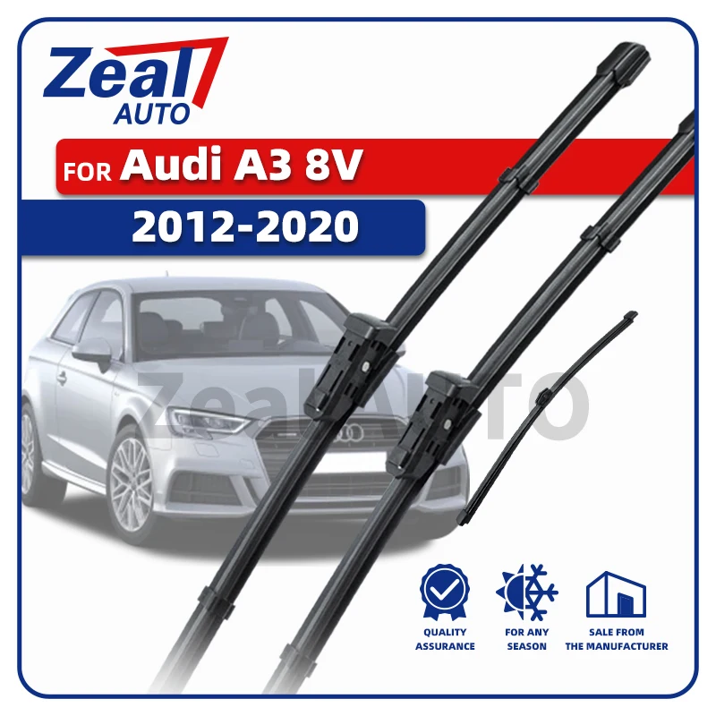 LHD Front Rear Wiper Blades For Audi A3 8V Mk3 2012 - 2020 Sportback S3 TFSI 2x Window windshield 26