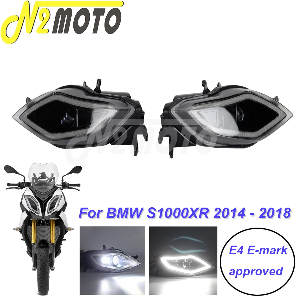 

Motorbike LED Headlight Assembly E4 Emark Recognized With DRL Head Light Lamp For BMW S1000XR S1000 XR 2014 2015 2016 2017 2018