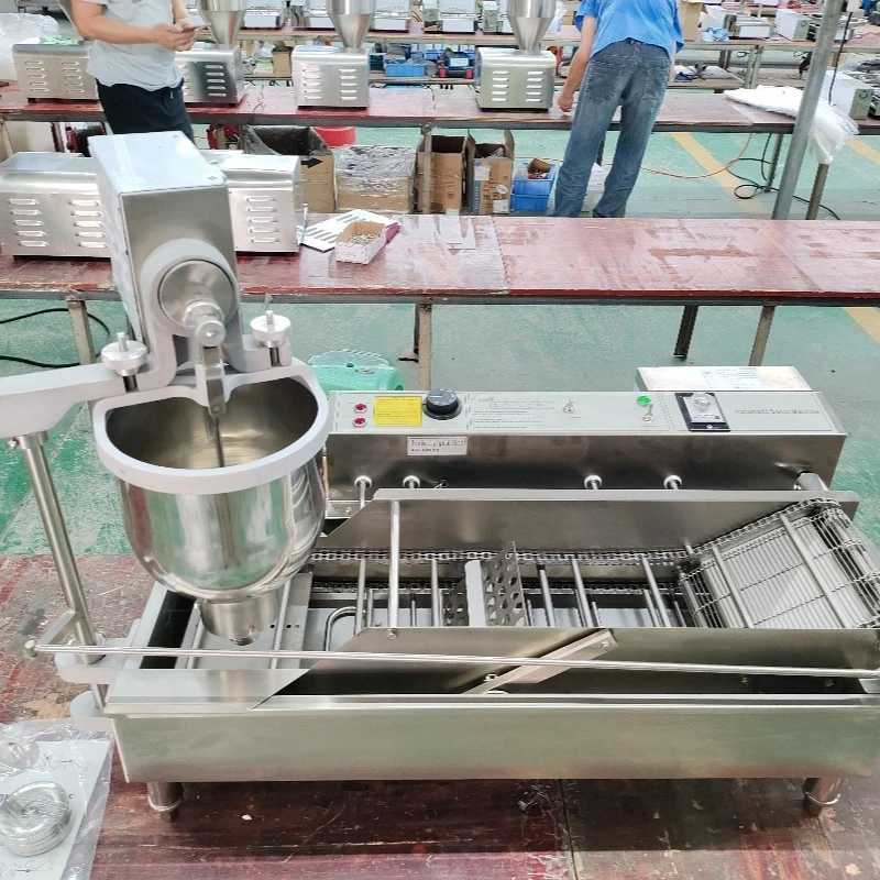 Commercial Double Row Donut Maker T100 T100B Electric, Automatic Fryer