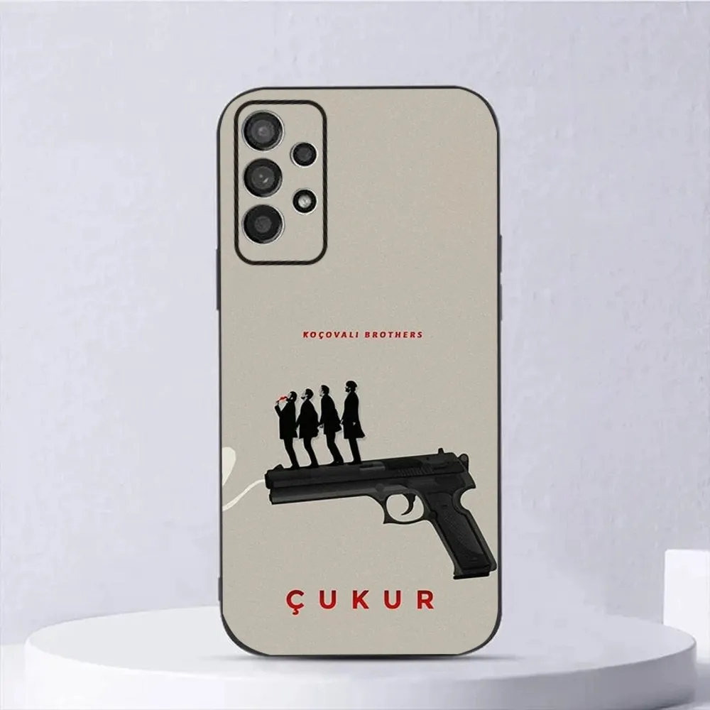 TV C-Cukur Phone Case For Samsung Galaxy A13,A21s,A22,A31,A32,A52,A53,A71,A80,A91 Soft Black Shell