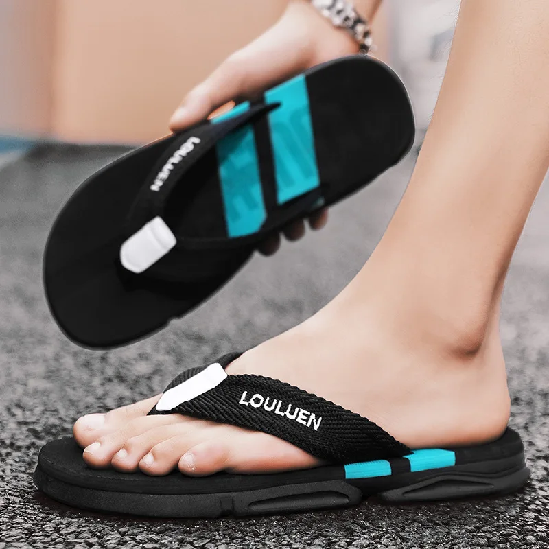 Men Home Flip Flops Cloud Sandals Summer Soft Slipper Beach Slides House Shoe Outdoor Male Clapper Bathroom Leisure Sports