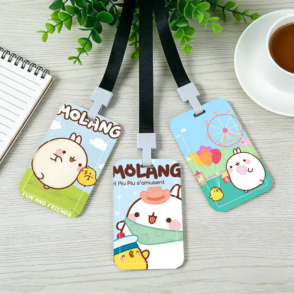 

Аниме-аксессуары M-Molang: черные держатели для карт, бейджи для студентов, карты питания и удостоверения личности для кампуса, школьные пропуска.