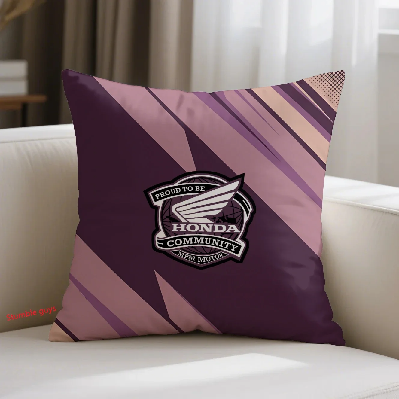 

Sofa Cushion Cover 45X45cm Honda Sports Motorcycle Racing Durable Daily Use