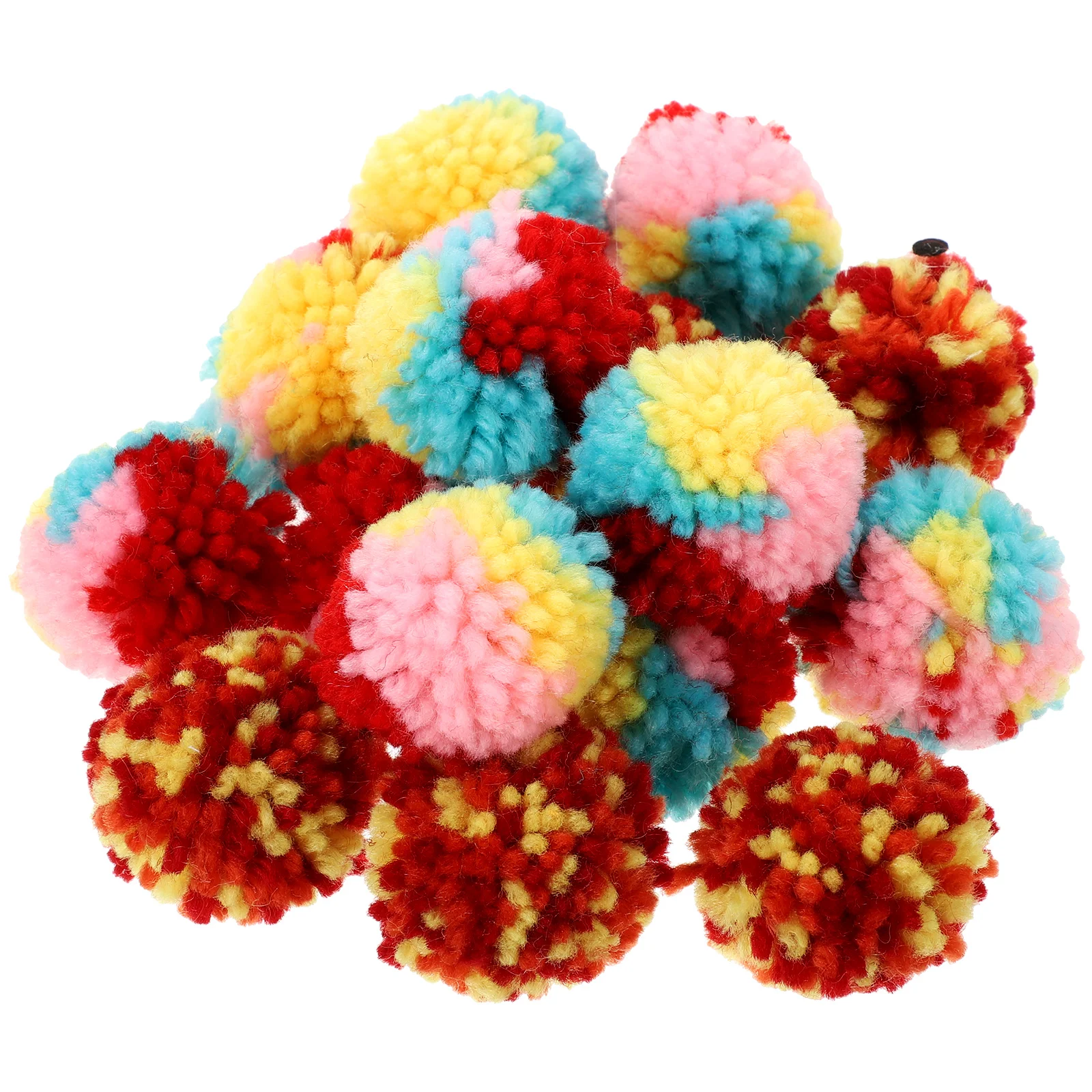 15Pcs Colorful Cat Plaything Cat Self Diversion Toy Cat Chewing Toy Cat Chewing Ball plush cat toys plush cat balls