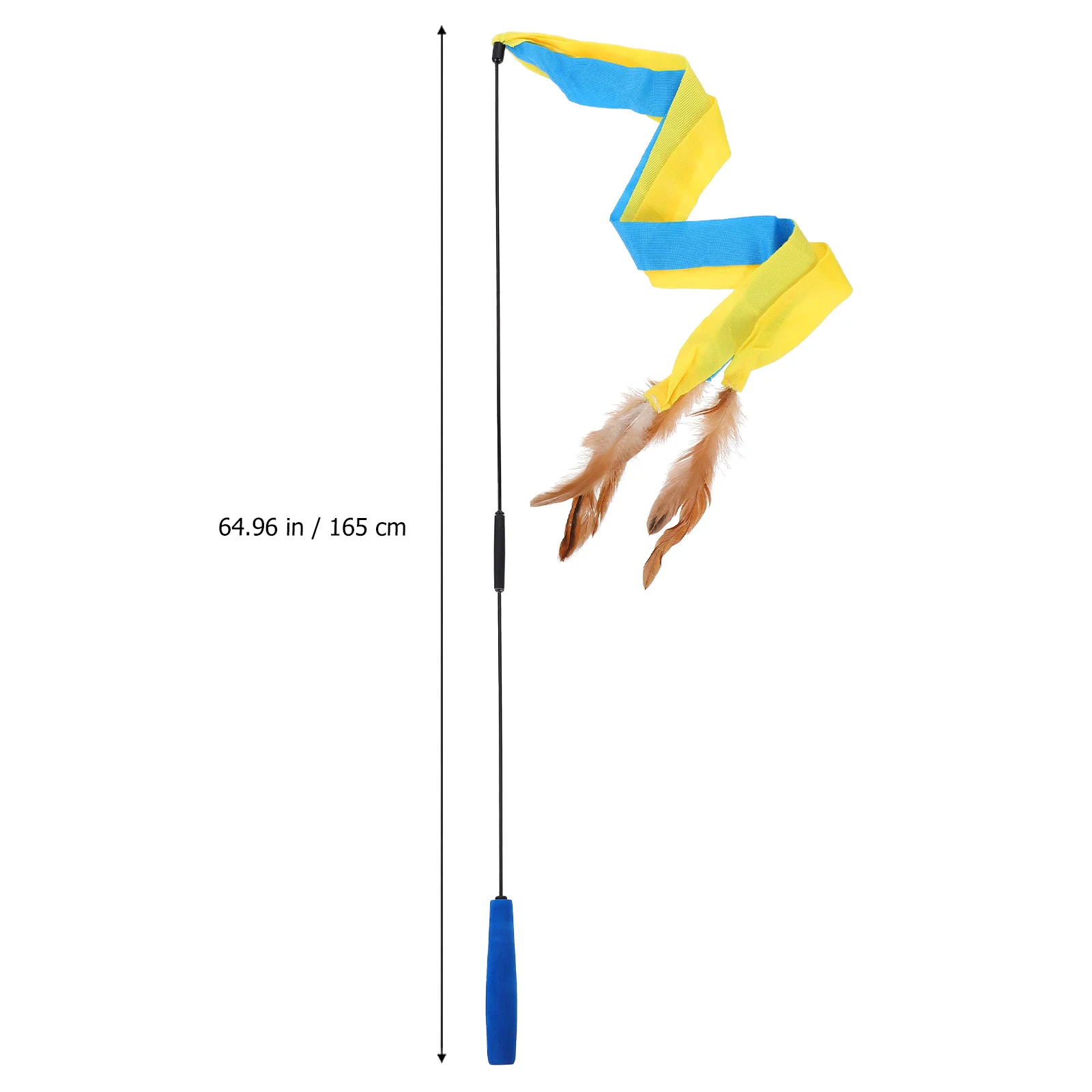 

Detachable Cat Teaser Wand Interactive Stick for Playing Training Exercise Pet Supplies Cat Teaser Pet Stick