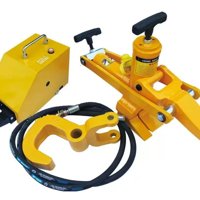Pneumatic hydraulic tire press, old model can be equipped with auxiliary hook, non-adjustable, suitable for construction