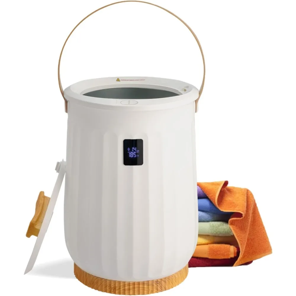 نمط دلو لتدفئة المنشفة، سخان منشفة كبير محمول مع مؤقت قابل للتعديل، شاشة LED، قفل أمان للأطفال، يناسب #1