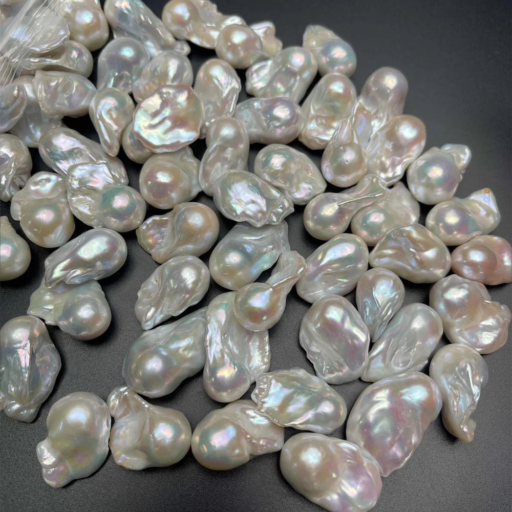 AAAAA High Quality Tail Beads White Natural Freshwater Pearl Baroque Beads for Jewelry Making DIY Necklace Earrings Accessories