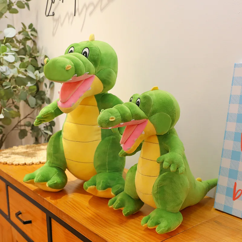 Muñeco de peluche Kawaii, dinosaurio de cocodrilo, juguete grande y suave para niños, regalo de cumpleaños y Navidad, almohada de peluche, amigo de tiempo de juego