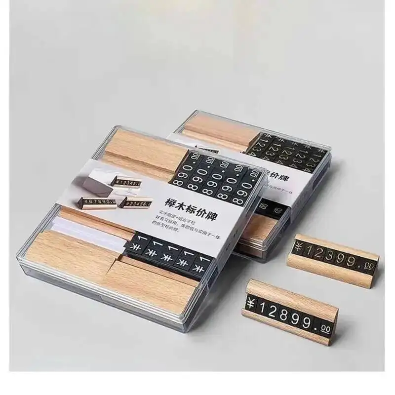 

10 компл./кор. мини-этикетка с ценой, держатель для карточек, подставка для ювелирных изделий, маленькие деревянные регулируемые ценники-кубы