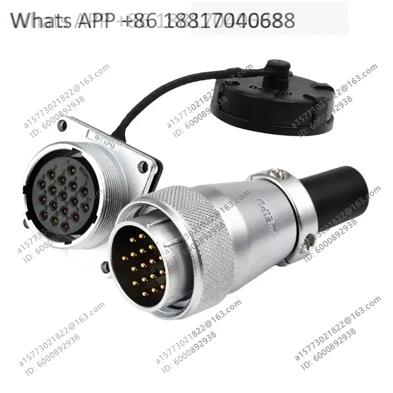 1PC for WS28 Industrial Connector Socket 2 3 7 10 16 17 20 Pin TQ Z Plug Socket Complete Set