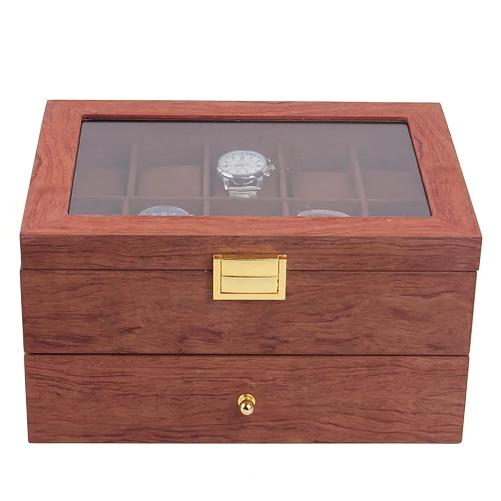 Wooden Watches Display Box Case Jewelry Watch Storage Organizer, Best Gift for Thanksgiving Day Christmas (20 Slots)