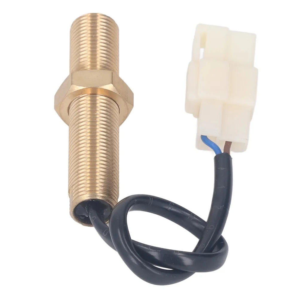 

M16 Thread Rotate Speed Sensor IP44 Protection Generator 50V AC Magnetic Tachometer High Sensitivity 2 Output Terminals