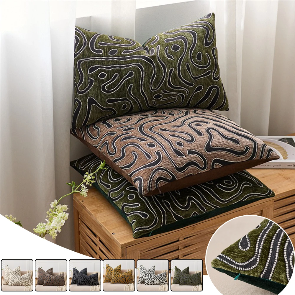 

Thickened Boho Style Striped Cushion Covers Decorative Throw Pillow Covers for Sofa Living Room 45x45 Home Decor Housse Coussin