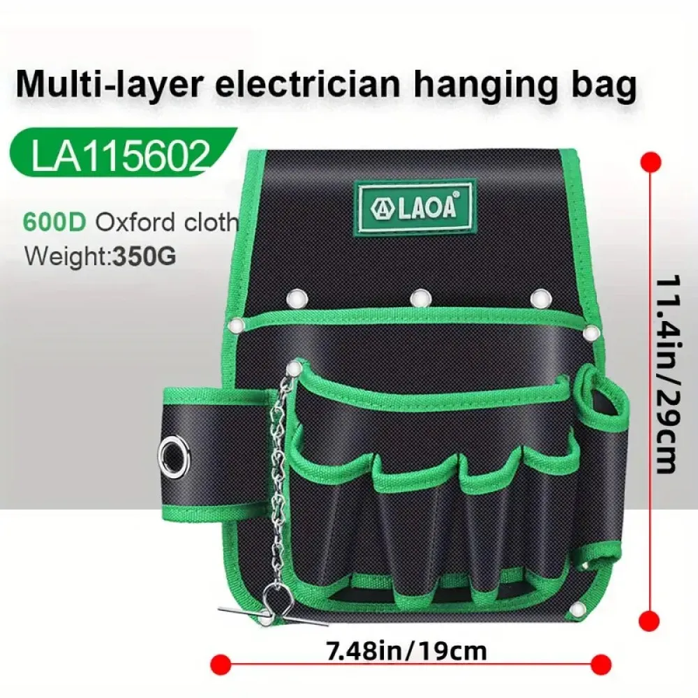 LAOA Oxford Cloth Storage Bag Multilayer Telecommunication Tool Pack Repair Tool Pocket