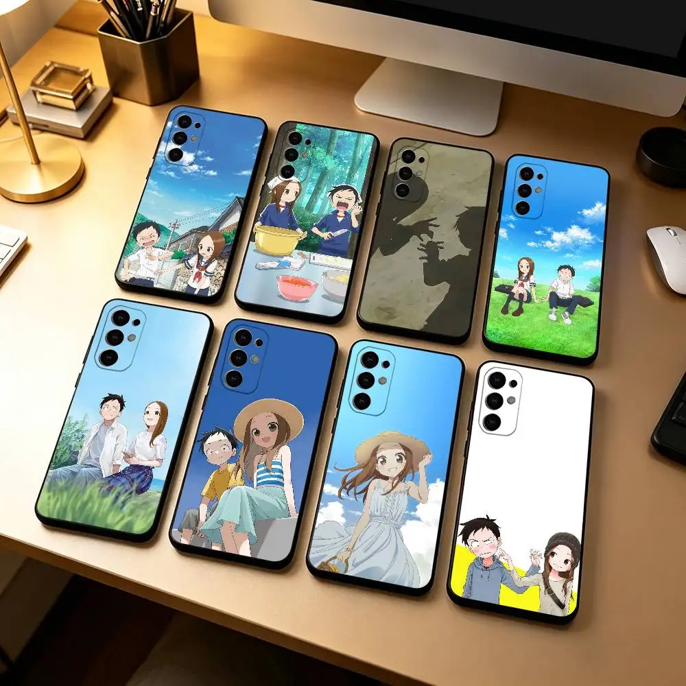Teasing M-Master Anime Takagi S-san  Phone Case For Samsung S25,S24,S21,S22,S23,S30,Ultra,S20,Plus,Fe,Soft Silicone Black Cover