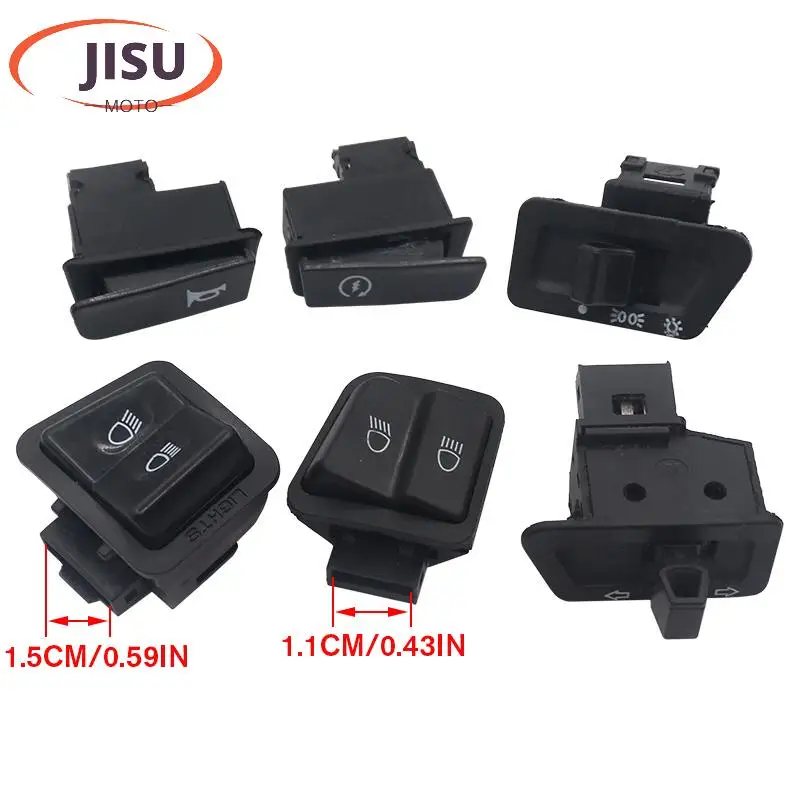 Motorcycle Start Switch Horn Light Turn Signal High Low Beam Button Switch Connecters For Scooter Moped accessories