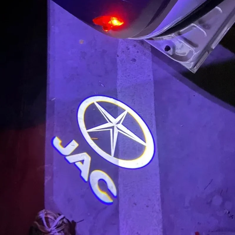 

2X for JAC Car Styling Door LED Decoration Wireless Welcome Light Logo Projector S3 S5 A13RS RS M2 T6 A13 A30 IEV4 HeYue YueYue