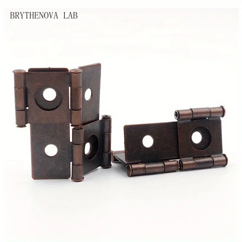 10pcs Folding Screen Gate Hinges Retro Style Double-Acting Hinges Door Furniture Folding Screen Hardware Bedroom Bathroom