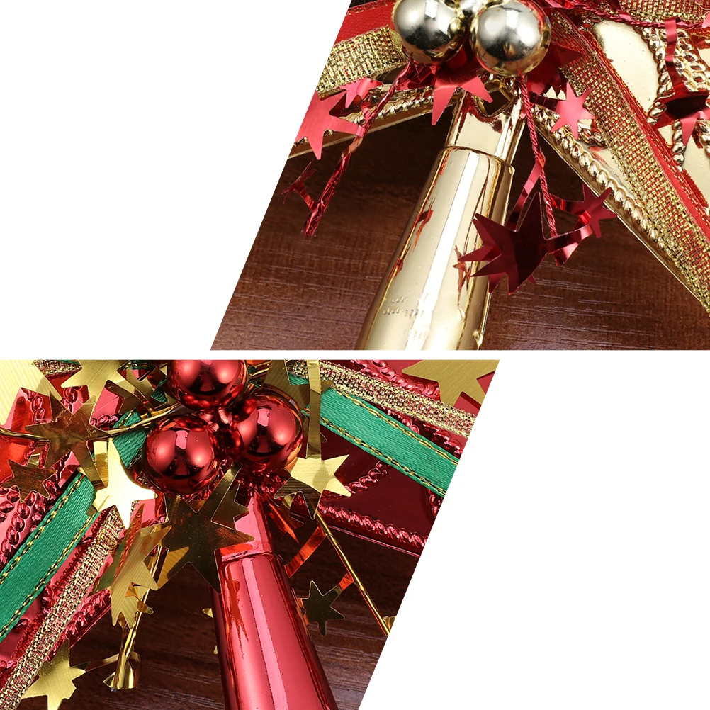 

2pcs Christmas Five-Pointed Star Decor Premium Xmas Tree Ornament For Holiday Party Festive Atmosphere Tree Decoration