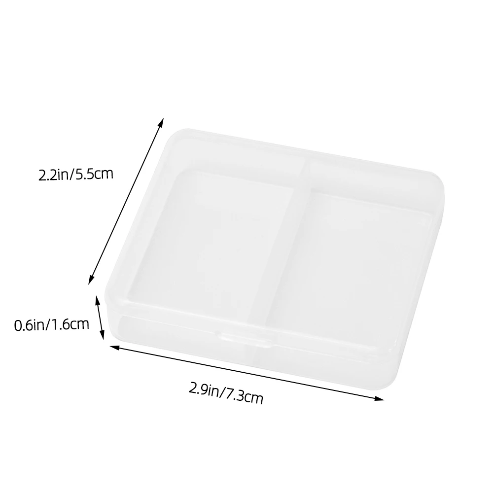 

6Pcs Plastic Storage Box Transparent Container Organizer Ecofriendly Kids School Office Use Pen Jewelry Eraser Holder