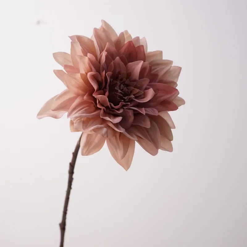 4 Stück hochwertige feuchtigkeitsspendende Dahlien, künstliche Blumen mit echtem Touch, Heimdekoration, Kunstblumen, Dahlien, Hochzeitsdekoration, Partytischdekoration, Flores – Detail 4