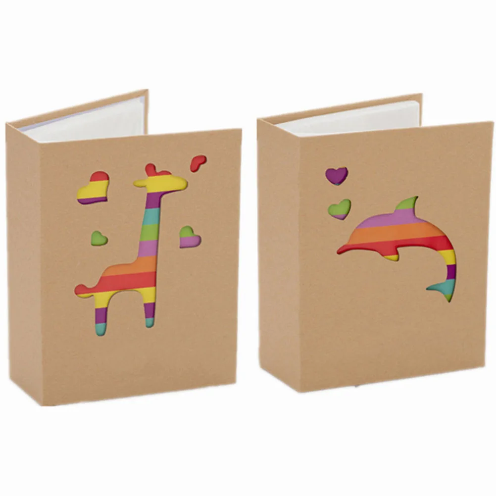 

Colorful Kraft Paper Photo Album Durable Storage Simple Holder Baby Albums Family Memories Insert Type Travel Graduation