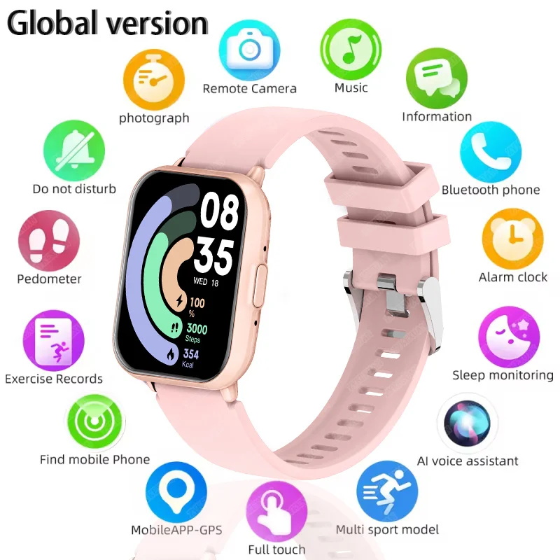 

Global Version For Xiaomi Watch 5 Active Men Women HD Display 100+ Sports Modes Heart Rate Bluetooth Call Waterproof Smart Watch