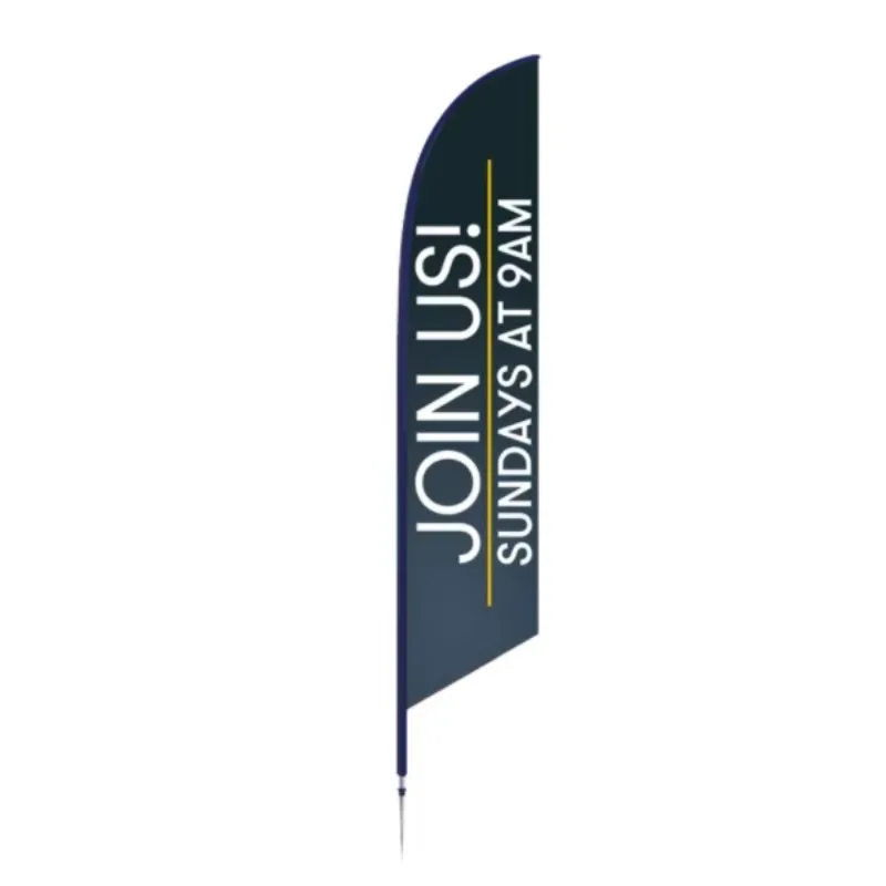 

【Hot】Promotion Advertising Beach Feather Flags Cus-tom Beach Flag
