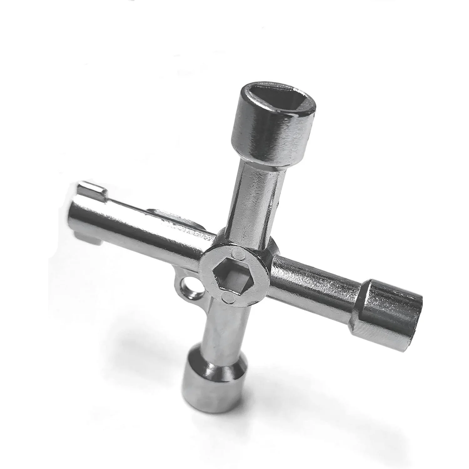 4 في 1 فائدة مفتاح مثلث لوحة مربعة أداة فتاحة متقاطعة لخزانة كهربائية مقياس الغاز صمام الحنفيات السباكة