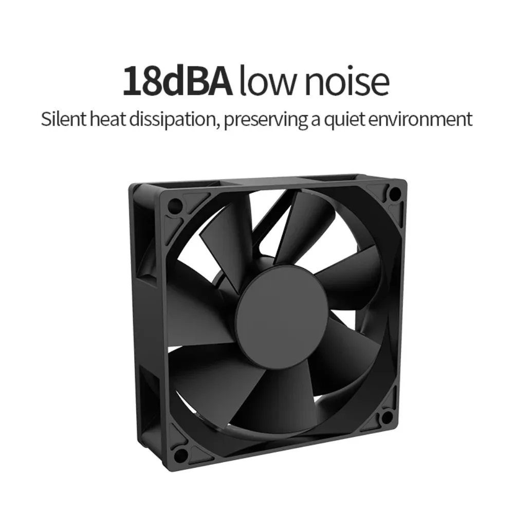 5V USB PC Case Exhaust Fan 8/12/14cm Hydraulic Bearing With Protective Net & Screws For Router TV Set‑top Box Cabinet Cooling