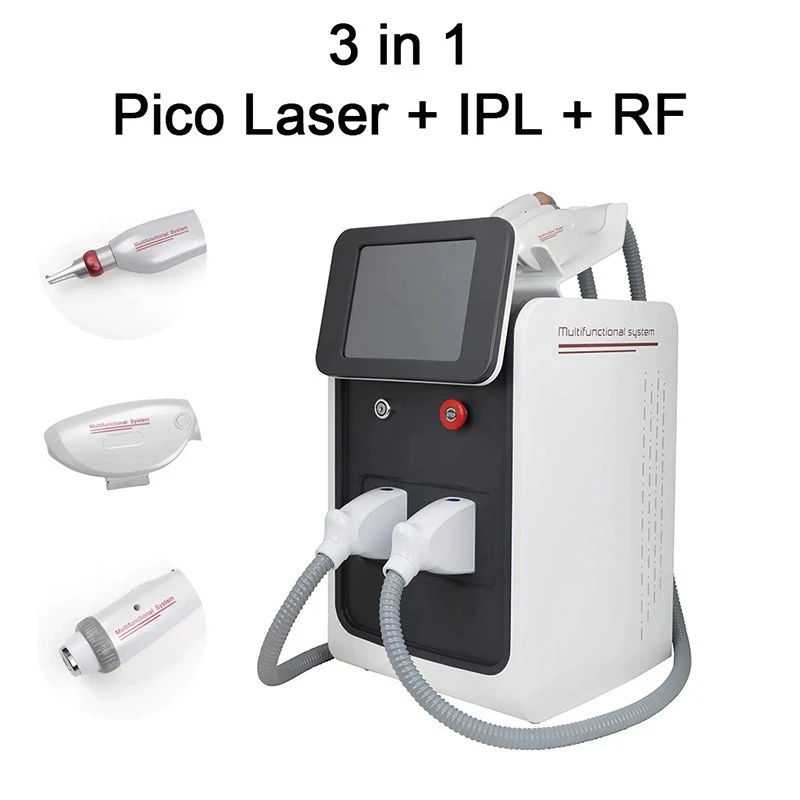 Remove Tattoo Professional Beauty Device Hair Remov Removal Machine 3 In 1 Diode OPT IPL Portable ND Yag