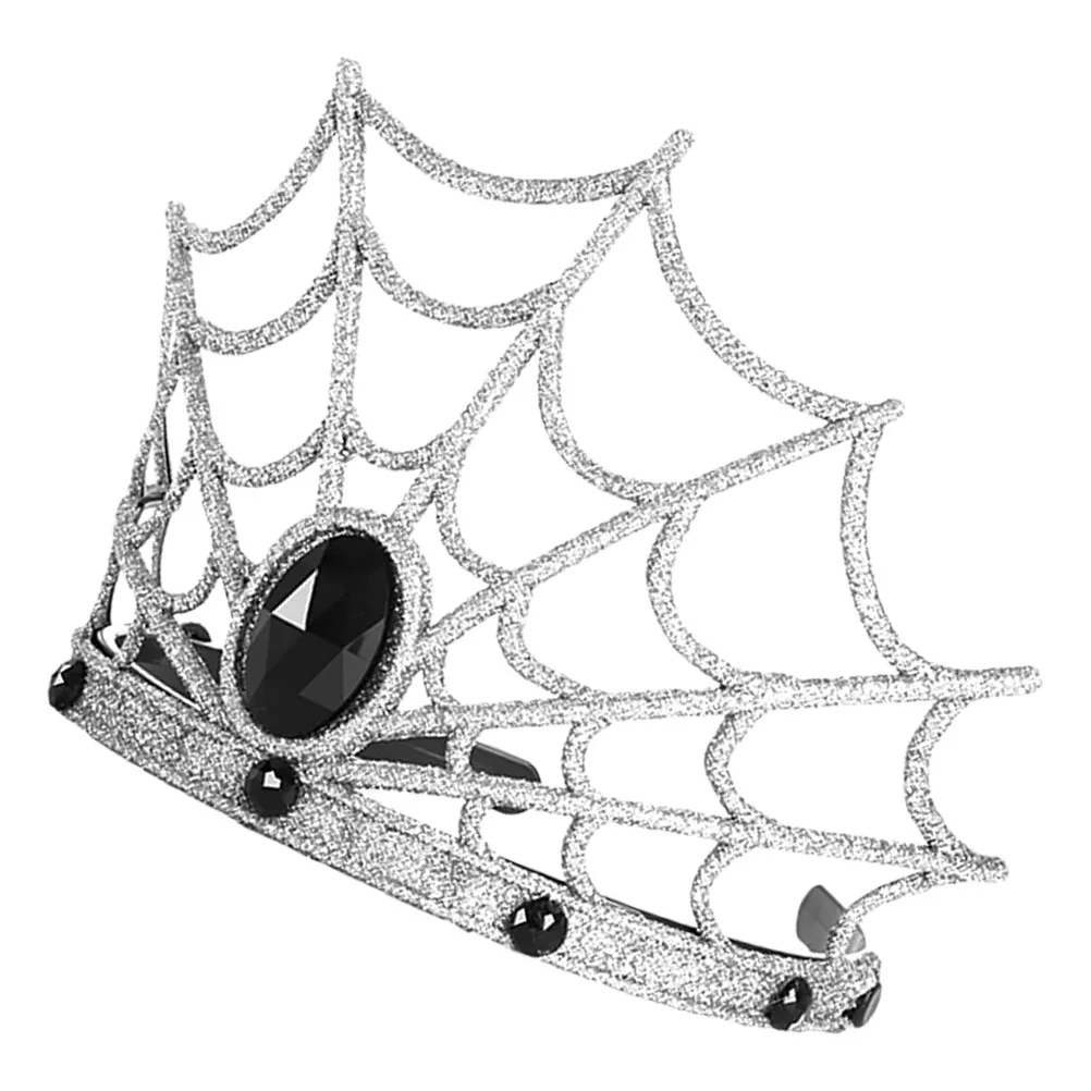 

1Set Halloween Headbands Spider Web Crown Exquisite Appearance Stage Performance Family Gathering Accessory Spider Web Headbands