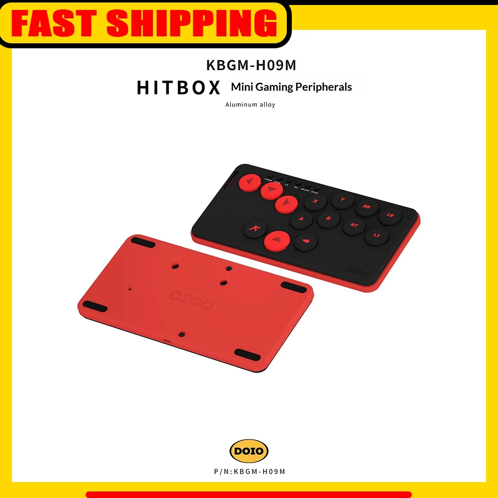 

Механическая клавиатура DOIO KBGM-H09M, эргономичный дизайн, материал из алюминиевого сплава, RGB-подсветка, PBT-клавиши, OLED-дисплей, аксессуары для ПК, подарки