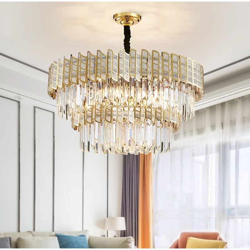 

Post-modern lamp luxury crystal chandelier modern minimalist living room dining room bedroom lamp