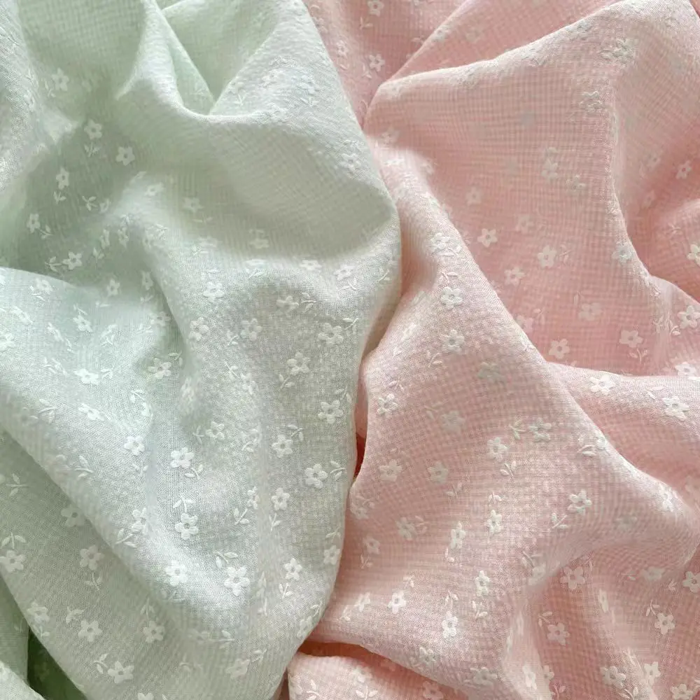 140x50 cm Nuovo Fresco Ins Bubble Grid Piccolo Fiore Tessuto Abito Abbigliamento Tovaglia Cuscino Fatto A Mano FAI DA TE Nicchia Panno Da Cucire