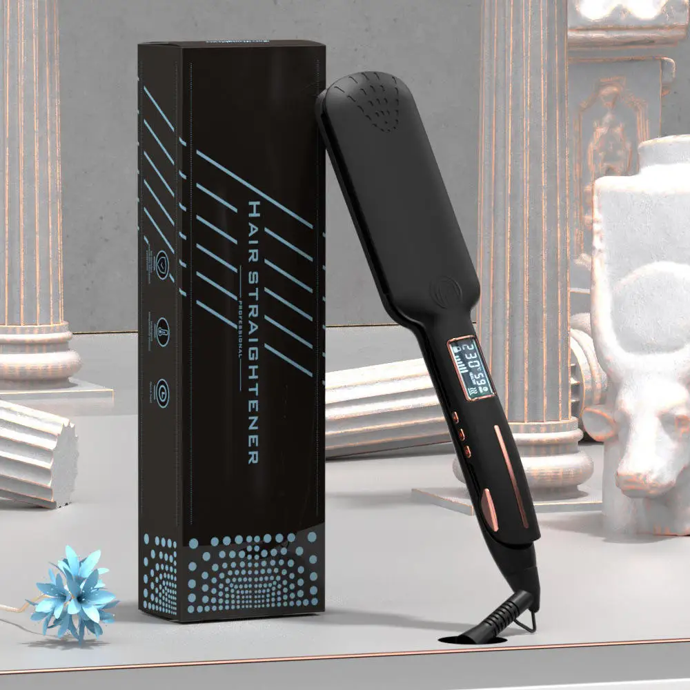 Home Large LCD Monitor Straightener with PTC Ceramic Plate Thin-Emitting Electric Insertion Temperature Display