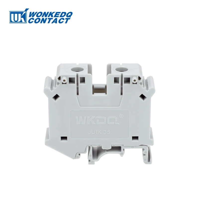 5Pcs UIK 35 Installation Universal Screw Feed-through Strip Plug Wire Electrical Connector Din Rail Terminal Block UIK35