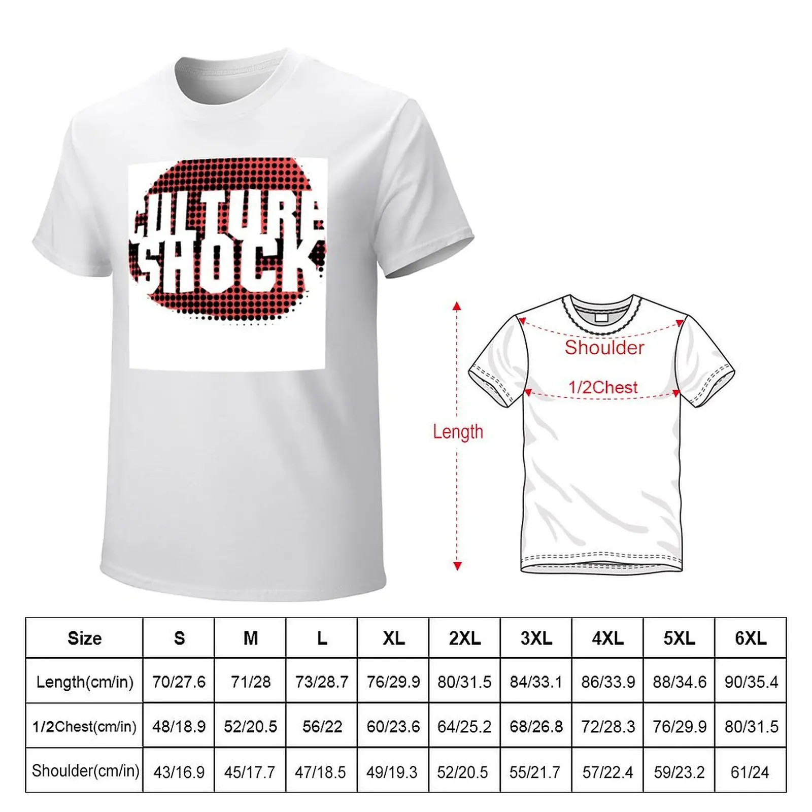 Culture Shock Logo T-shirt customs design your own vintage anime sports fans mens graphic t-shirts big and tall