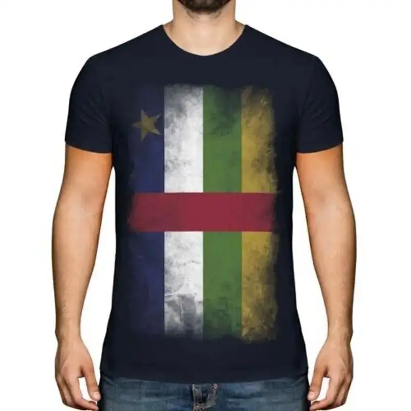 République centrafricaine Drapeau décoloré T-shirt homme République