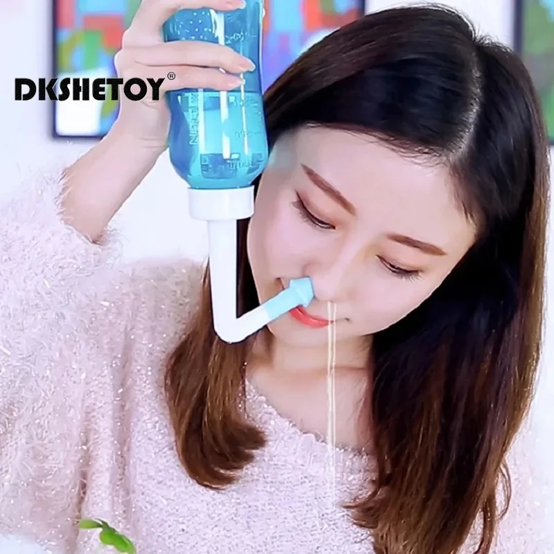 300/500ml Nose Wash Cleaner Waterpulse Nasal Irrigator Rinse Bottle Nose Avoid Allergic Rhinitis Adults Children Neti Pot care