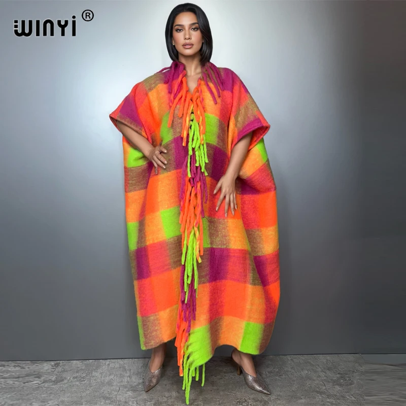 WINYI, capa de invierno, poncho largo de alta calidad, abrigo largo maxi, abrigo grueso y cálido para mujer, abrigos africanos, couverturesртка ж erotскW