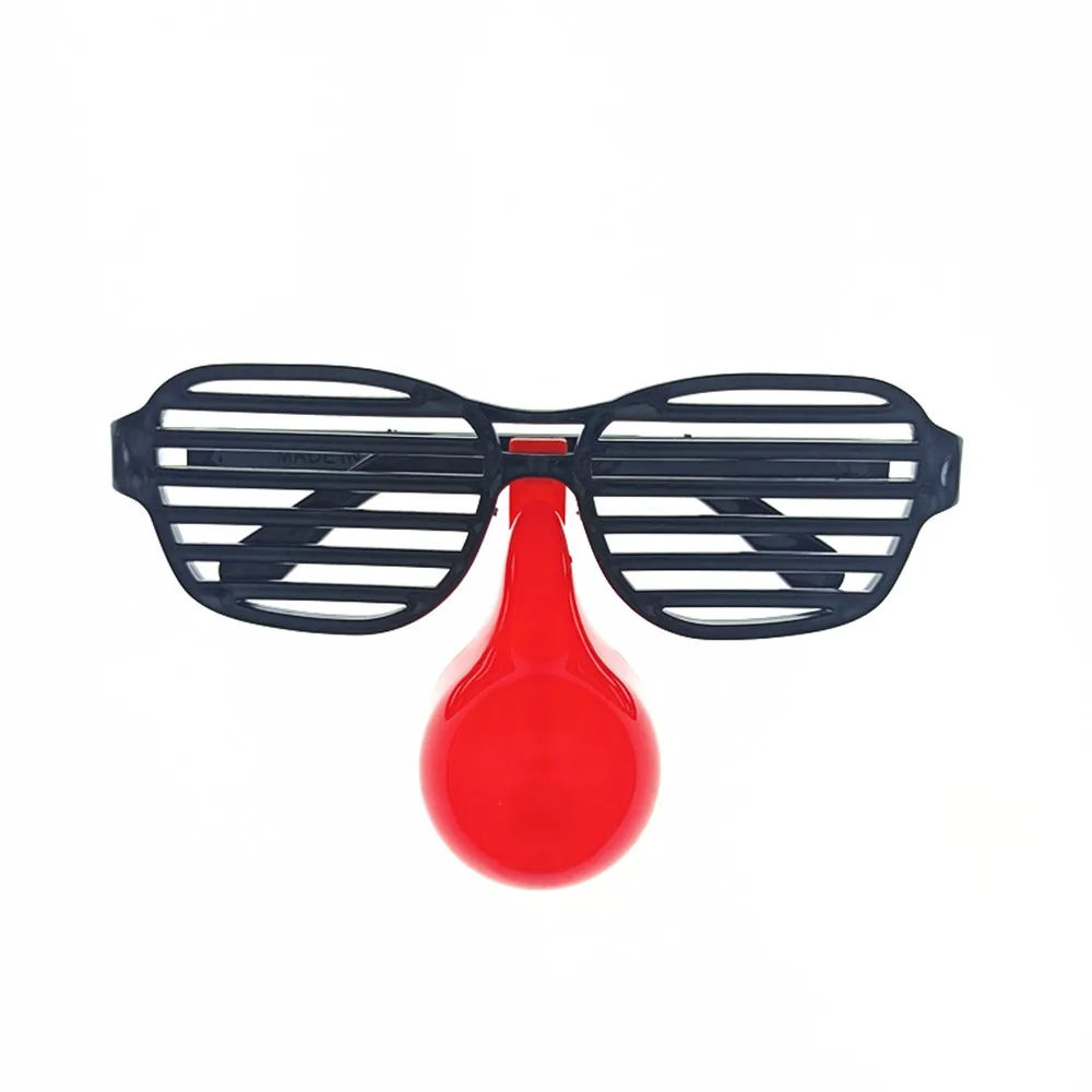 1Pc adulti bambini novità scherzo occhiali da Clown occhiali divertenti giocattoli Party gag scherzi accessorio Prop Kid Halloween oggetti di scena ingannevoli