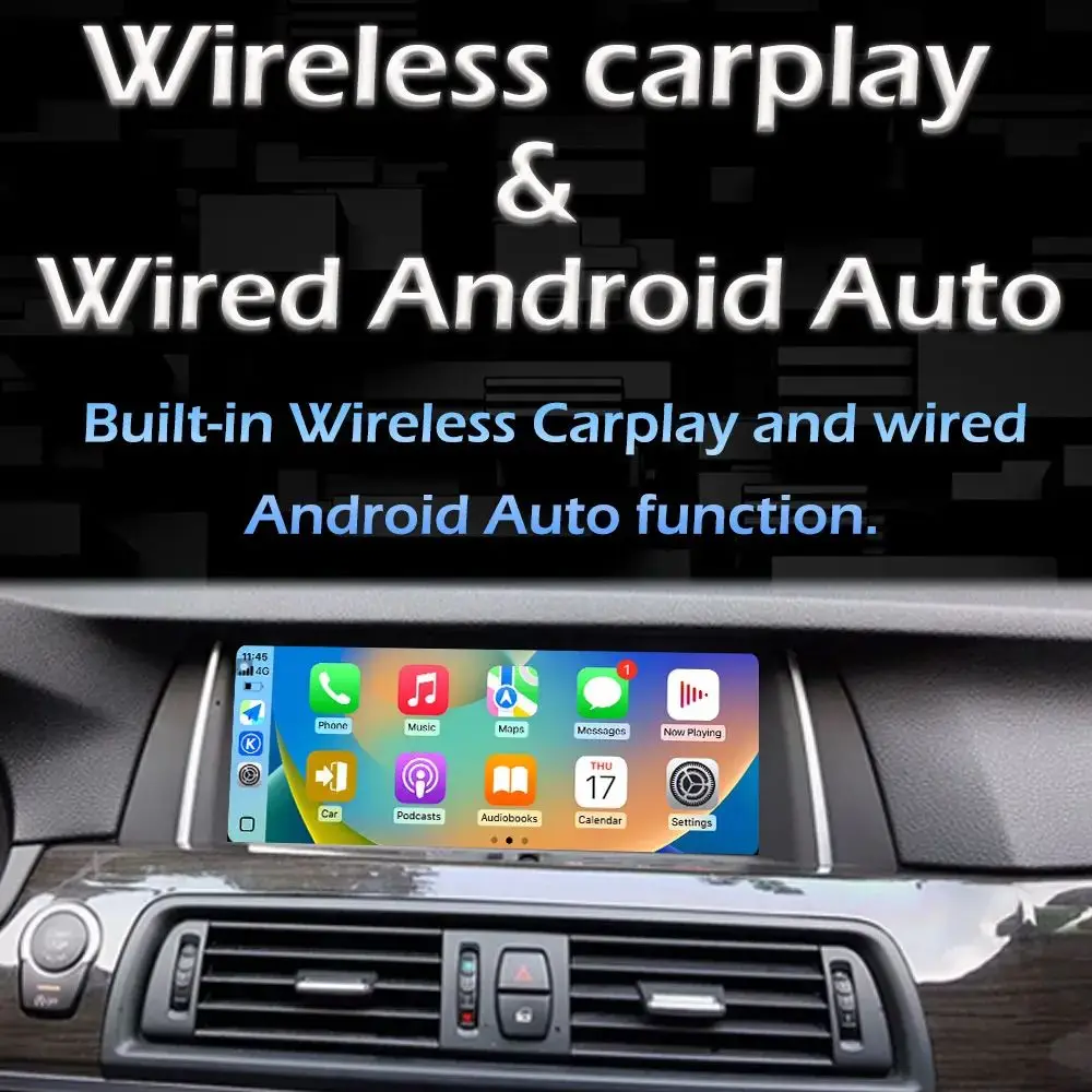 Picture 4: For BMW 5 Series F10 F11 2011 2012 2013 2014 - 2017 Car Radio Multimedia Player Android 15 DSP Stereo Touch Screen Bluetooth 4G