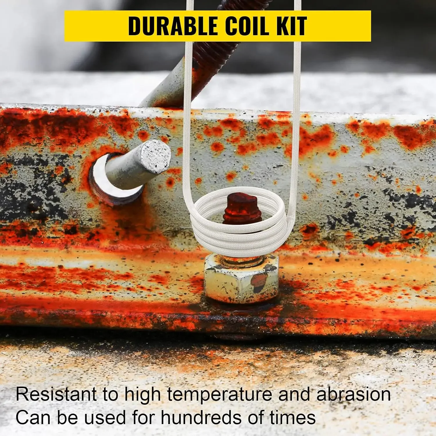 Induction Heater Coil Kit 8PCS Most Used Induction Heater Coils with Varying Lengths, Heat Resistant Induction Heater Tool